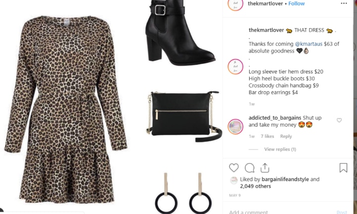 Kmart animal 2025 print dress