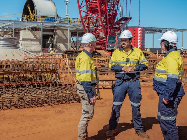 Workers at Liontown Resources' Kathleen Valley project in Western Australia.   Picture: Supplied