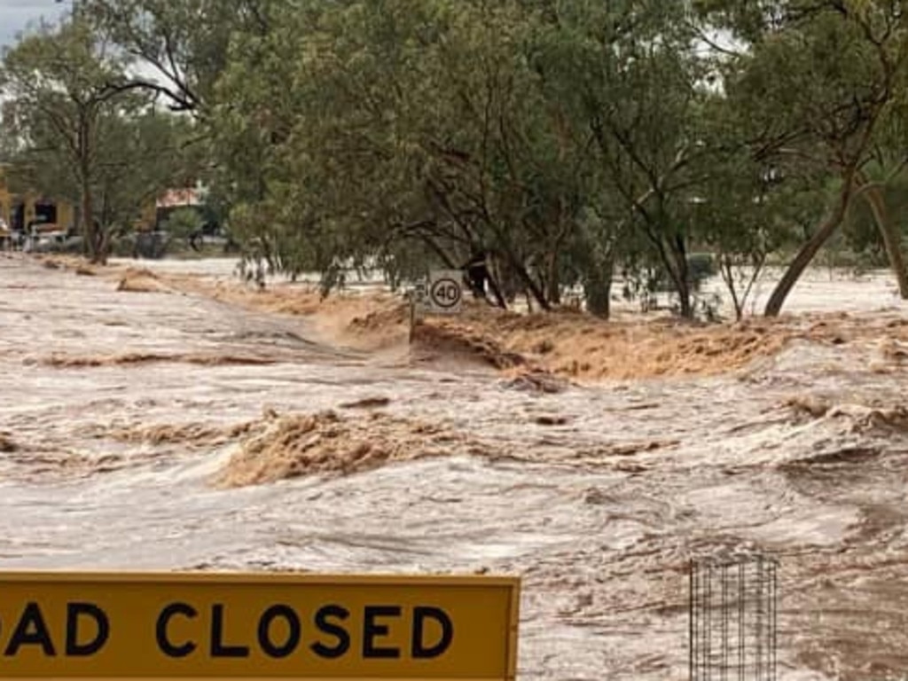 Flooding in Central Australia. Picture: NT Police