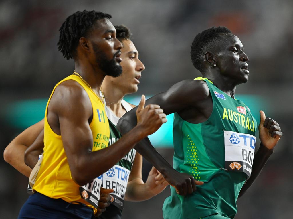 Peter Bol looked a shadow of the man who ran so well in Tokyo. Picture: Getty Images)