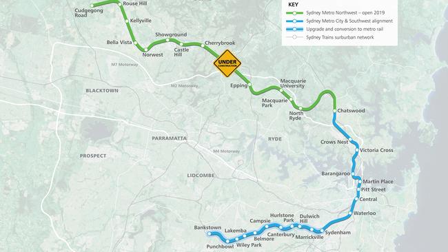 Sydney Metro Map