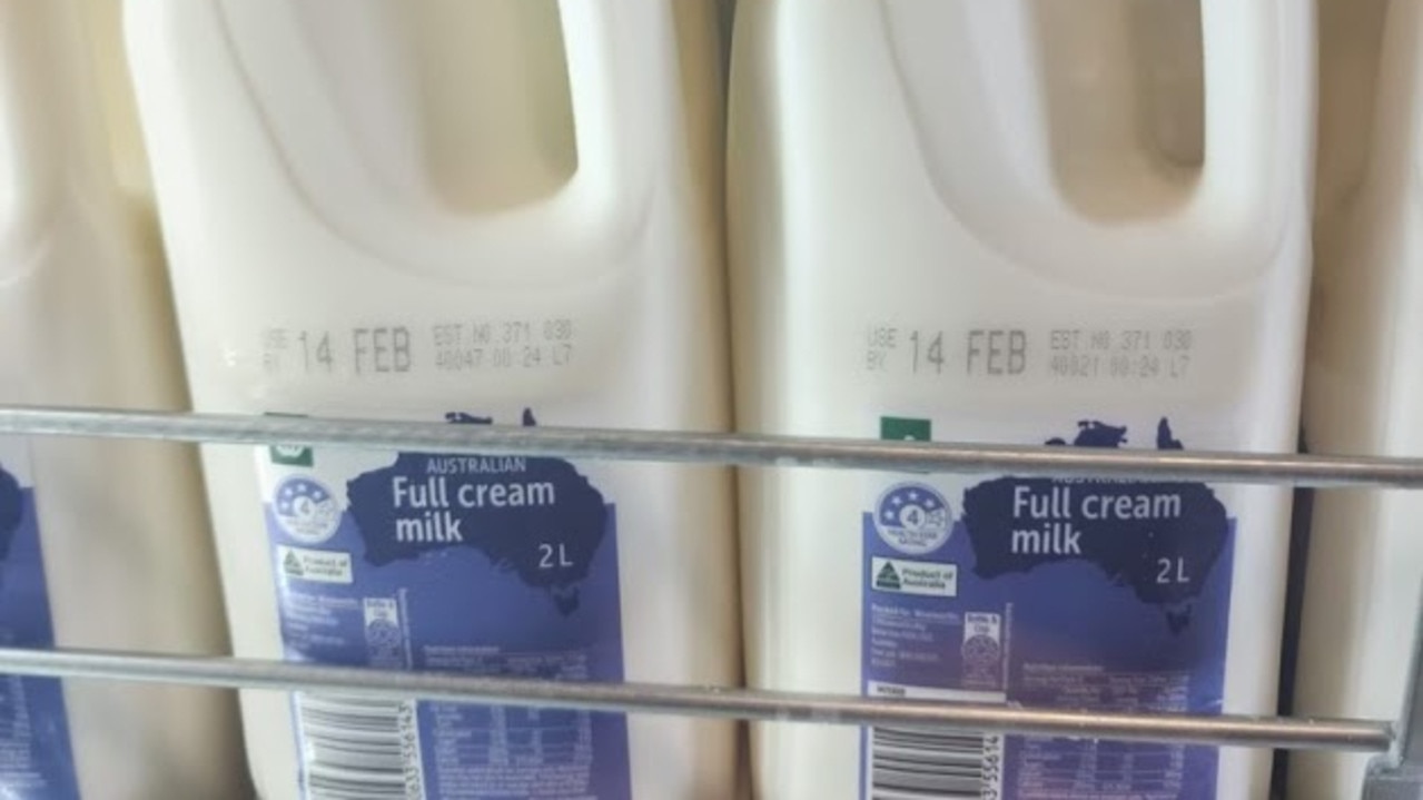 Australians may see milk shortages when they go to the local supermarket. Picture: NewsWire