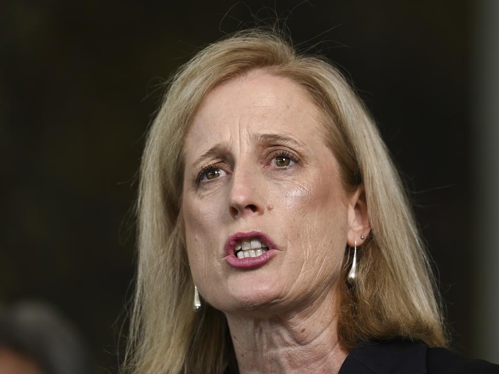 Finance Minister Katy Gallagher refused to provide a concrete guarantee. Picture: NCA NewsWire / Martin Ollman