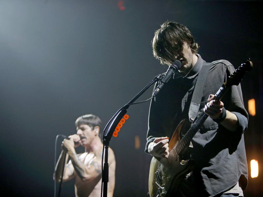 Red Hot Chili Peppers kick off their Australian tour at Hobart's Derwent Entertainment Centre. Picture: PATRICK GEE