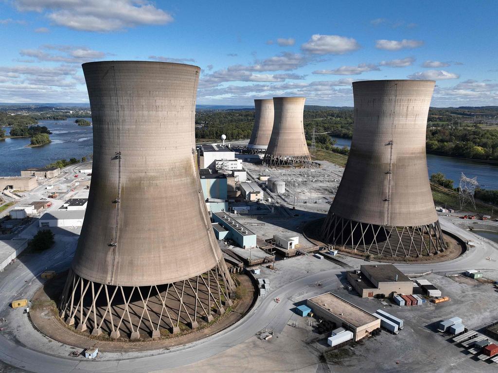 The US is recommissioning the old Three Mile Island nuclear plant at the behest of Silicon Valley. Picture: Chip Somodevilla/Getty Images/AFP