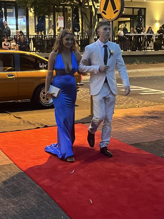 The students of Urangan State High School arrive at their formal.