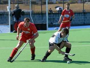 Wests, pictured in a recent game against Toowoomba Red Lion, worked hard to hold out Norths in their latest A-Grade hockey match at the Ipswich Hockey Complex. Picture: Rob Williams