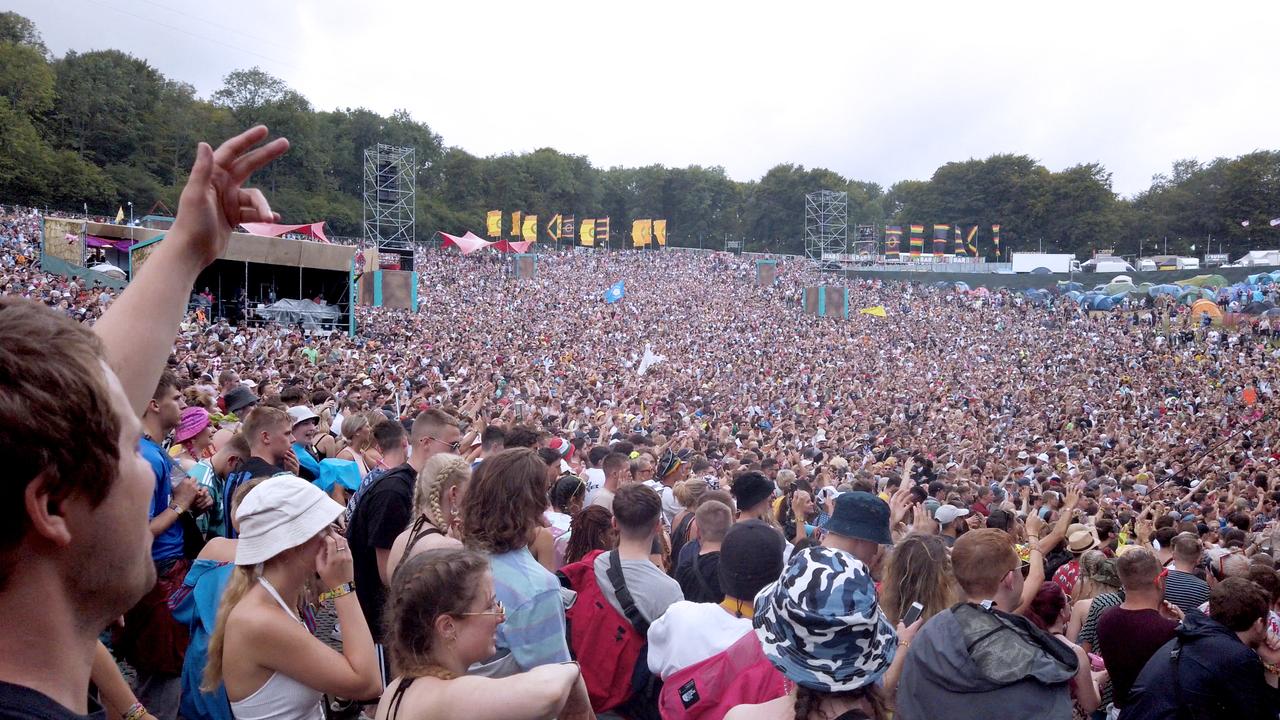 Huge crowds at Boomtown in the UK.