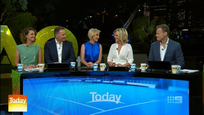 Today’s new line-up - Brooke Boney, Tony Jones, Deb Knight, Georgie Gardner and Tom Steinfort.