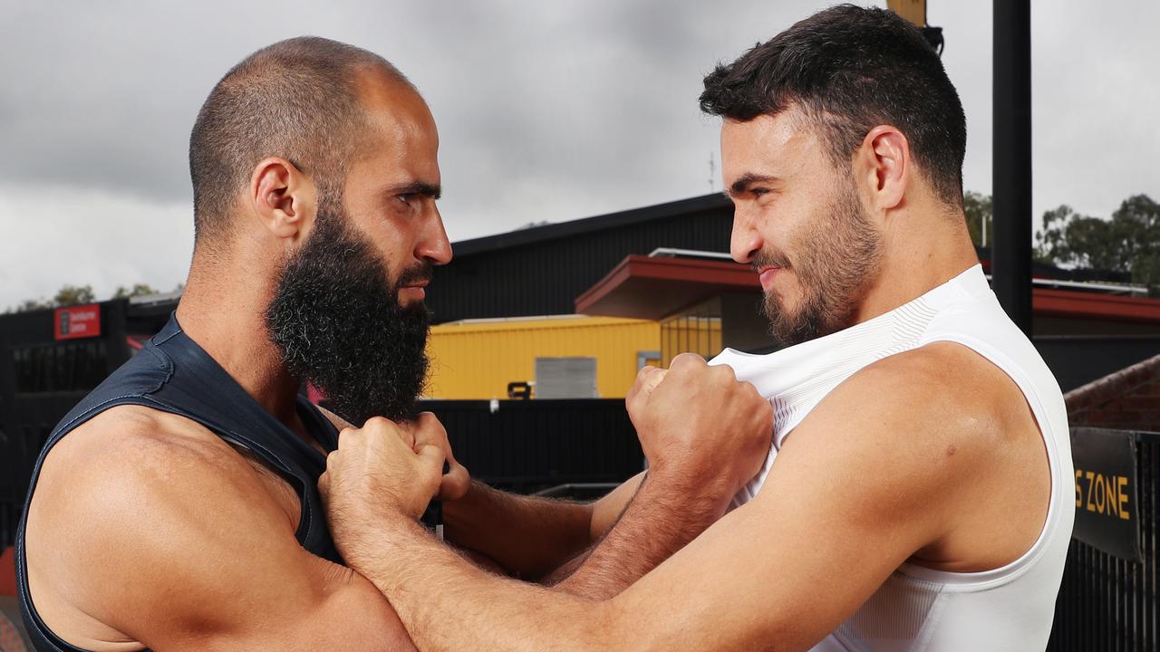 Bachar Houli and Shane Edwards are ready to go toe-to-toe. Picture: AAP Images