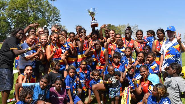 Arnhem Crows won the 2023 Women's Big Rivers grand final. Picture: Tymunna Clements / AFLNT Media