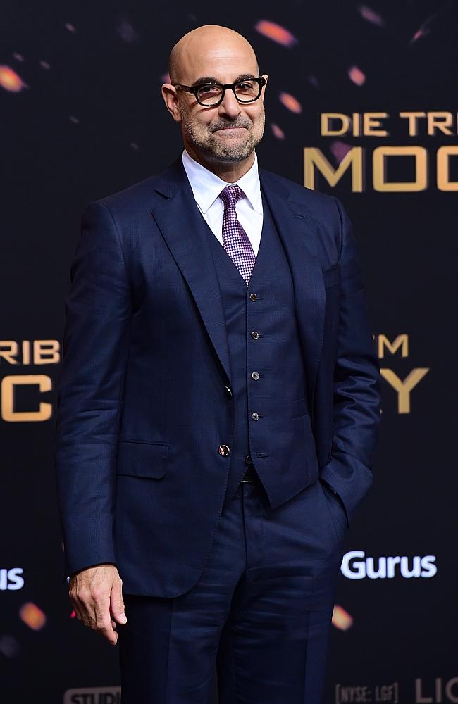 Actor Stanley Tucci attends the world premiere of the film ‘The Hunger Games: Mockingjay - Part 2’ on November 4, 2015 in Berlin. Picture: AFP