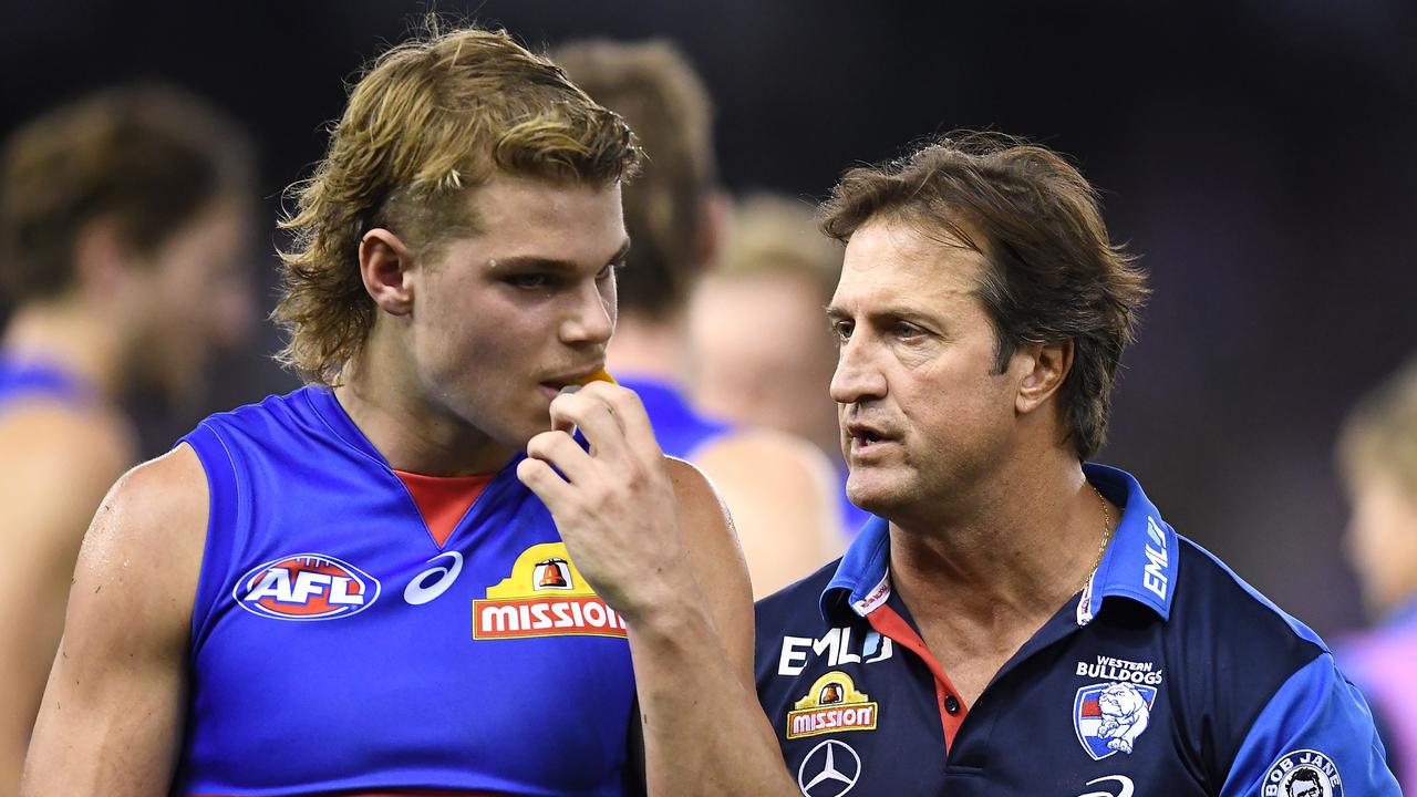 Western Bulldogs coach Luke Beveridge has says his priority is to support Bailey Smith. Picture: Getty Images