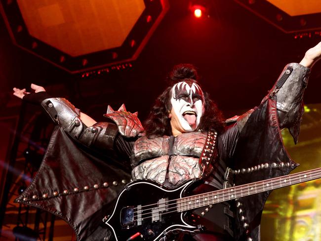 KISS play the Brisbane Entertainment Centre. Picture: Steve Pohlner