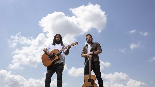 Jeremy Marou and Thomas Busby, aka Busby Marou. Picture: Russell Shakespeare