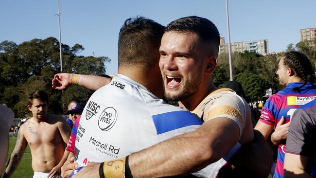 Alexandria Rovers celebrate their win. Picture: John Appleyard