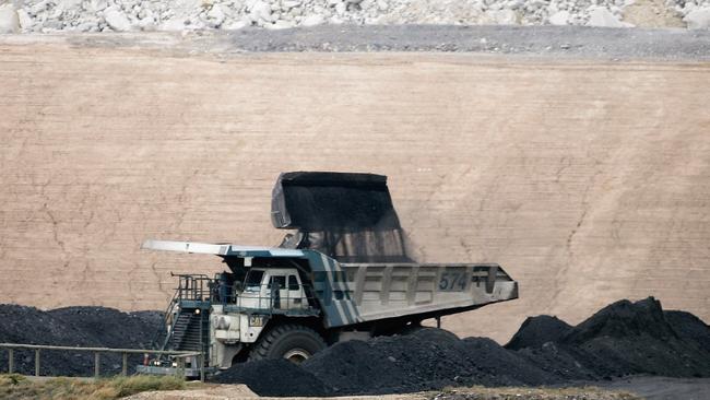 A coal truck is loaded at BHP’s Mt Arthur coal mine in Muswellbrook, Australia. Picture: Getty Images