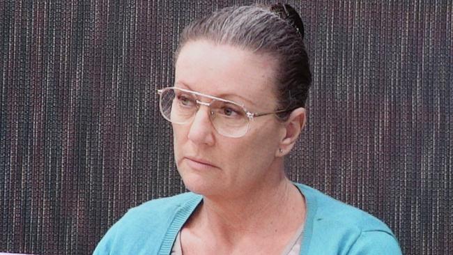 Kathleen Folbigg appears via video link at the NSW Coroners Court, Sydney today. Picture: AAP