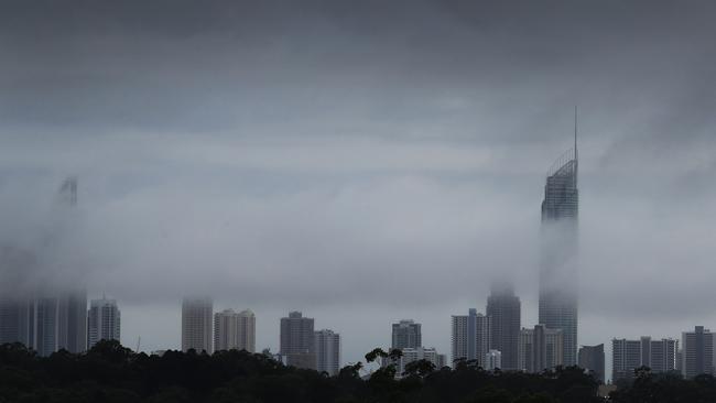 Overnight deluge causes flash flooding on the Gold Coast. Picture Glenn Hampson/Archive