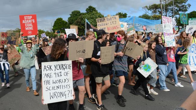 A School Strike for Climate protest was held in Byron Bay on Friday, May 21, 2021. Picture: Liana Boss