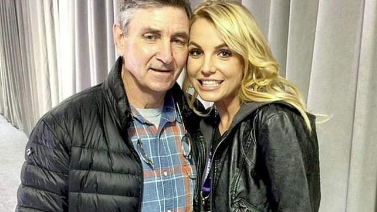 Britney Spears with dad Jamie, her sole conservator. Picture: Instagram.