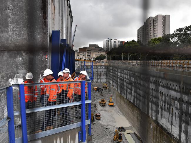 Sydney Metro's cavernous Waterloo Station. Picture: AAP Image/Dean Lewins