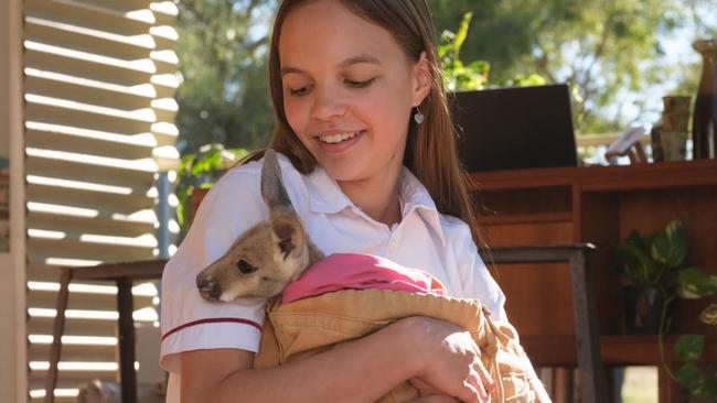 Lily Whiteley makes her big screen debut as Charlie in Kangaroo, a new feature film shot in Alice Springs and Bondi, which is now set to be released in September 2025. Picture: Supplied