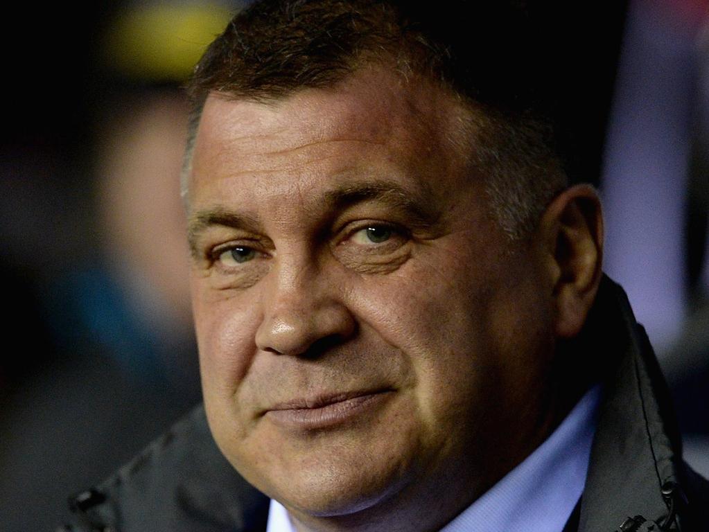 WIGAN, ENGLAND - FEBRUARY 21:  Wigan coach Shaun Wane ahead of the World Club Series match between Wigan Warriors and Brisbane Broncos at DW Stadium on February 21, 2015 in Wigan, England.  (Photo by Gareth Copley/Getty Images)