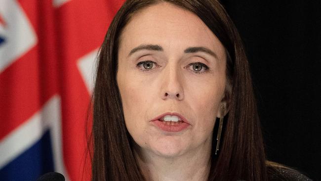 New Zealand PM Jacinda Ardern announces the royal commission yesterday. Picture: AFP