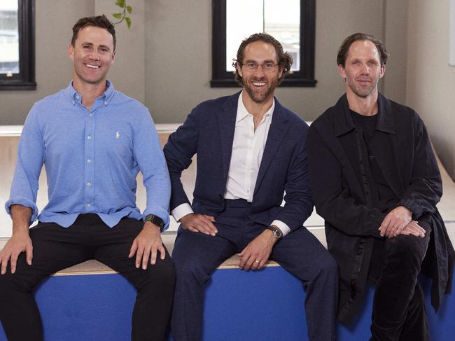 The founders of new venture capital fund Happenco. Omar Varts (L), Gideon Gut-Silverman and Ben Cheyne.