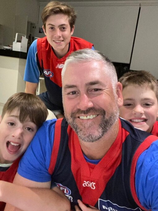 Still a Demons fan after hanging up his boots. Picture: Twitter