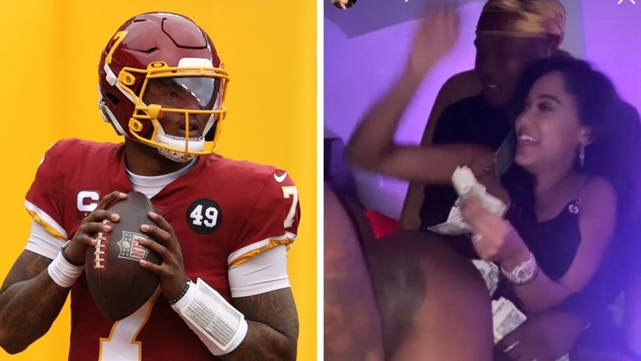 Redskins' Dwayne Haskins Shows off Home Mural of Himself, Tom