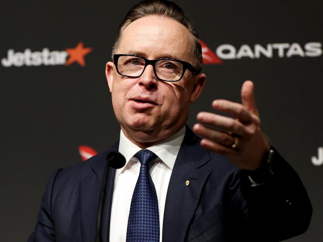 Ex-Qantas chief Alan Joyce took some tough decisions to save the airline before and during Covid that others might not have had the courage to make. Picture: Getty Images