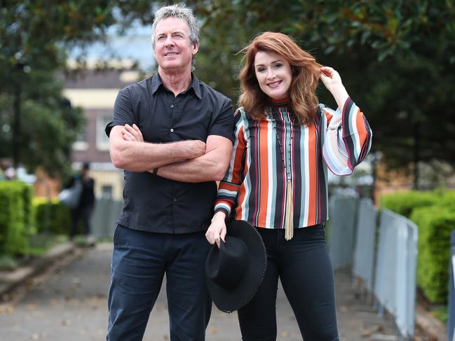 14/02/2020. Musicians Rob Hirst and Jay O'Shea photographed in Victoria Park in Sydney. Rob is best known as drummer and songwriter in Midnight Oil; his daughter Jay is a country singer-songwriter. They occasionally make music together, and have an album named 'The Lost and the Found' being released Feb 28th. Britta Campion / The Australian