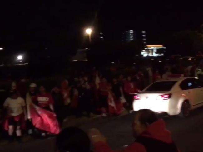 Tongan fans' wild World Cup celebrations