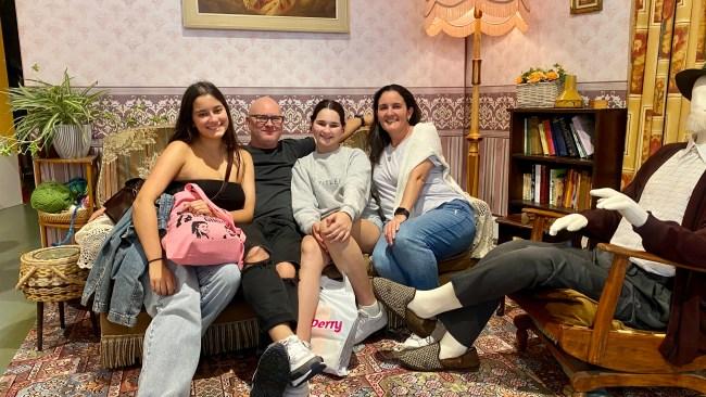 Unlike other exhibitions where you are held back from touching items by velvet ropes, here you are encouraged to sit on the couch and take photos.