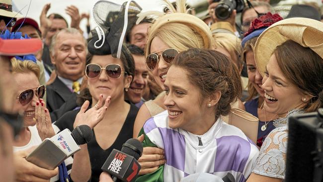 Teresa Palmer as Michelle Payne in Ride Like A Girl. Picture: Lachlan Moore