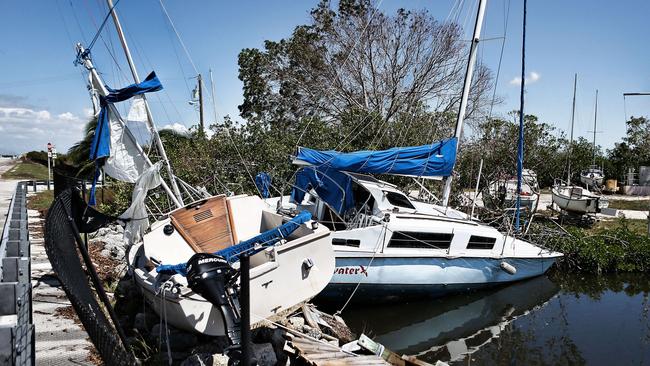 Boats and debris are seen following Hurricane Irma. Picture: Getty Images.