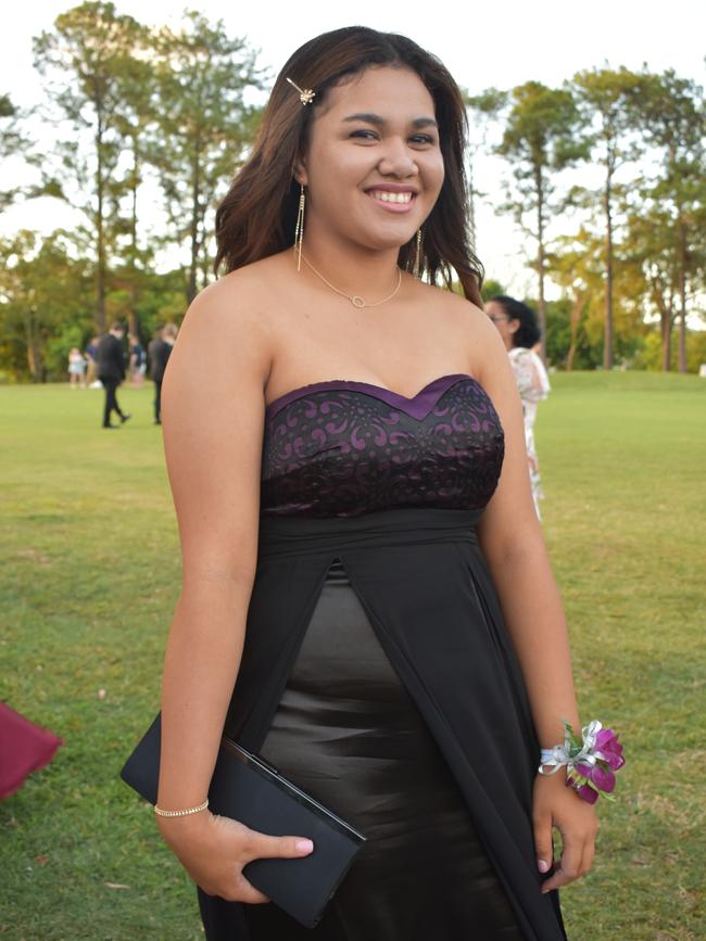 Tua Sariman at the Pioneer State High School formal at the Mackay Golf Course on Friday November 20. Picture: Zizi Averill