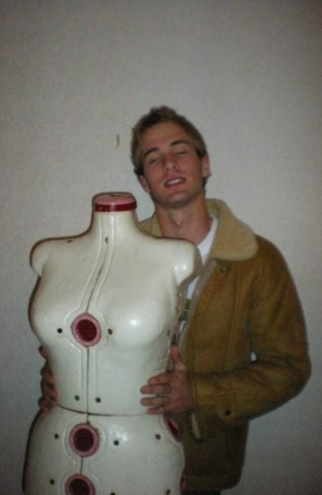 Here he is with a former girlfriend and his ideal woman. Picture: Facebook