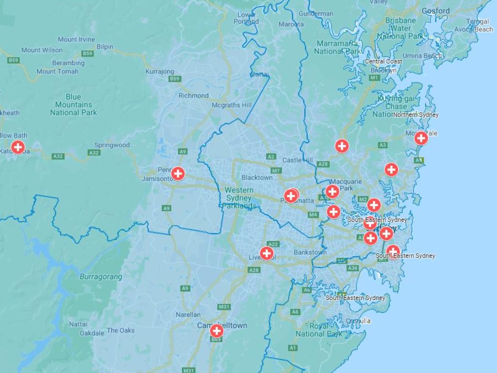 Where to get tested for coronavirus ion NSW. Picture: Supplied