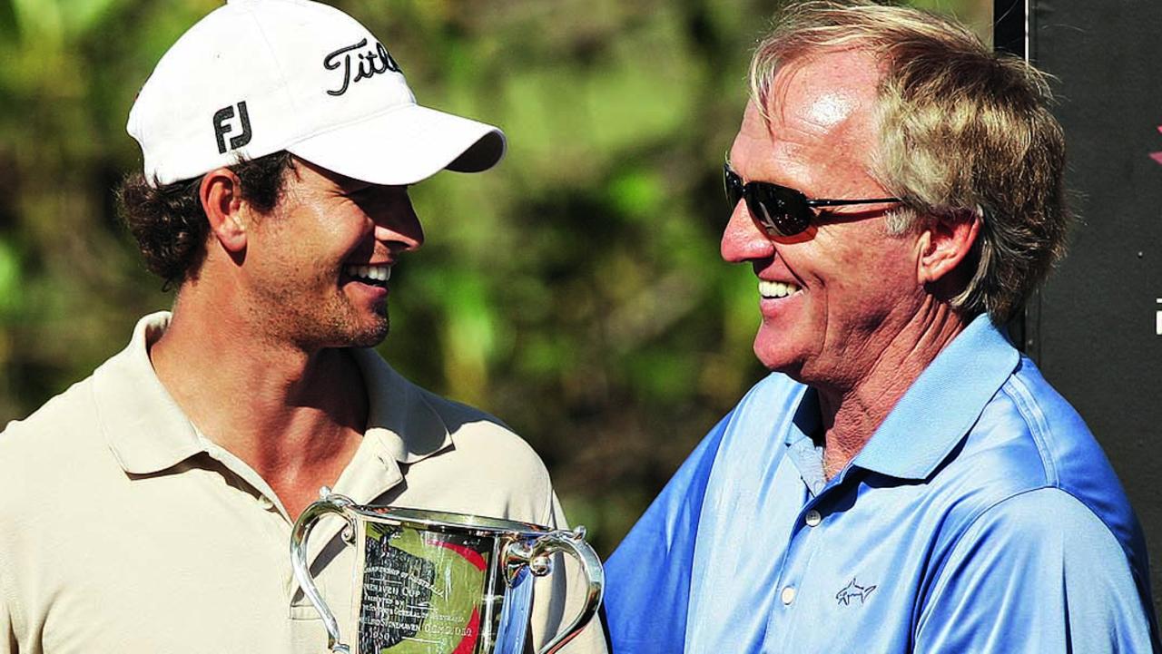 Adam Scott says the treatment of Greg Norman has been harsh. Picture: Phil Hillyard