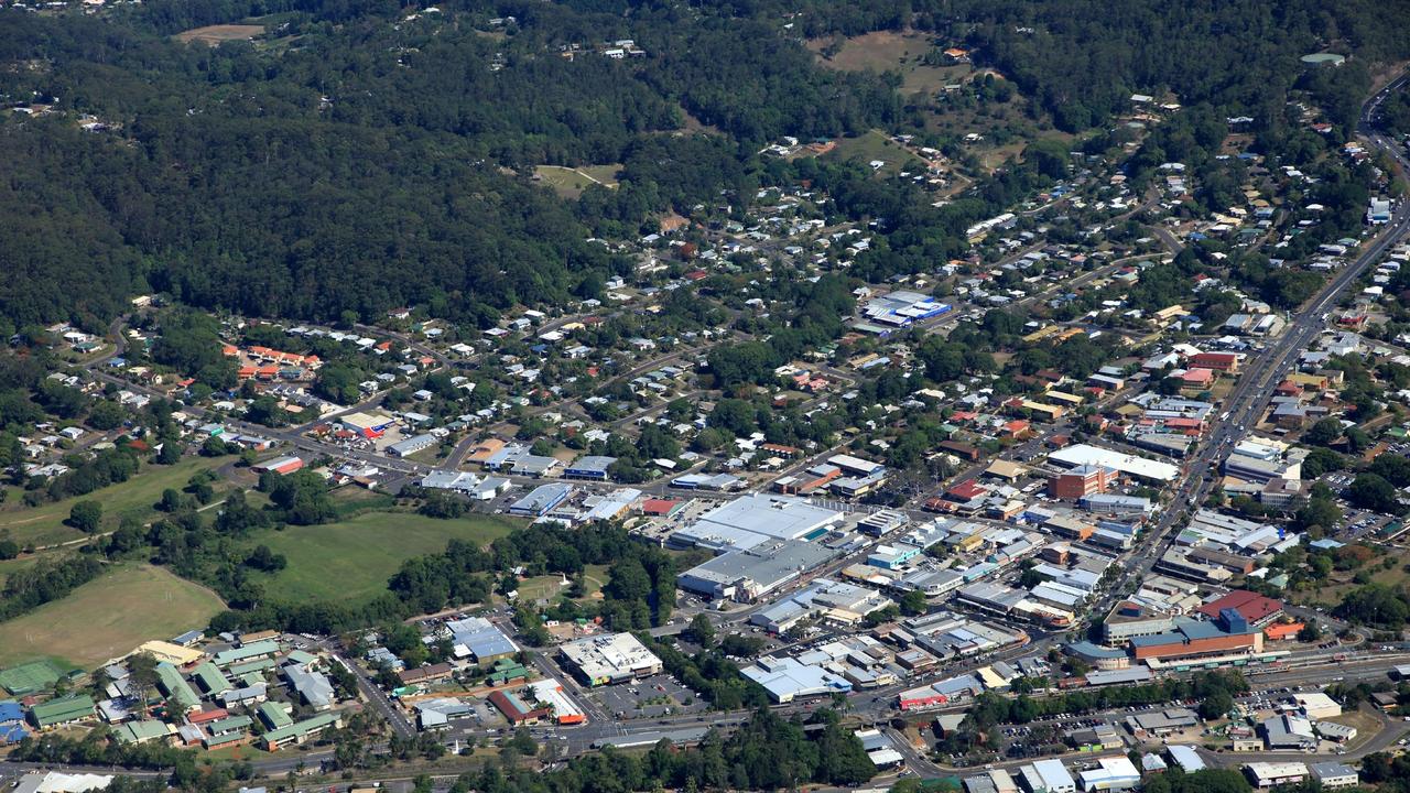 Aerial of Nambour CBD. Picture: Supplied