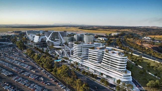 Artist images of The Forefront, another one of Melbourne Airport’s property precincts. Picture: Supplied.