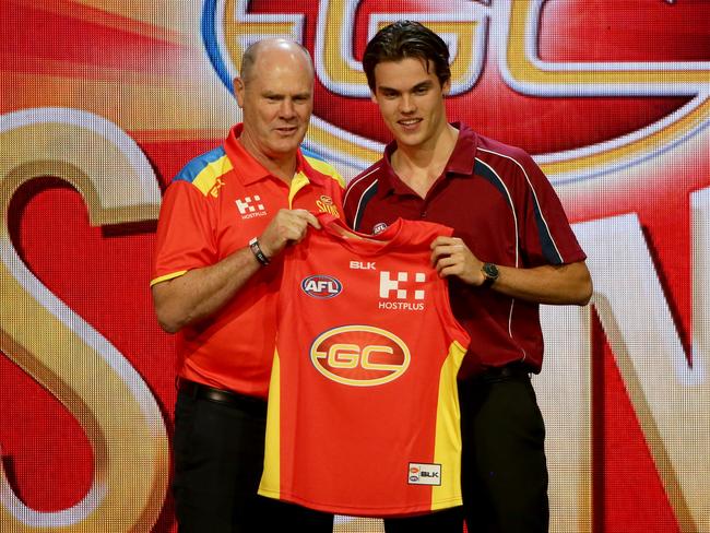 Rodney Eade’s Gold Coast Suns took Jack Bowes with Pick 10. Picture: Jonathan Ng