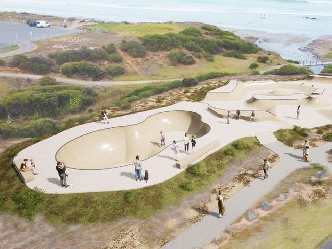 Plans have been revealed for a new skate park at Middleton. Picture: Alexandrina Council