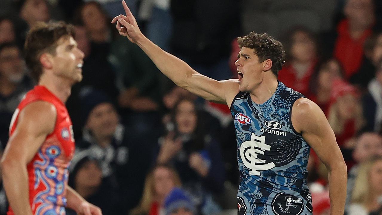 Charlie Curnow was a cheat code. Photo by Robert Cianflone/Getty Images.