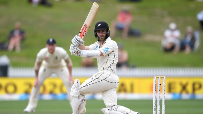 Williamson batting for New Zealand against England in Hamilton earlier this month. Picture: Getty Images