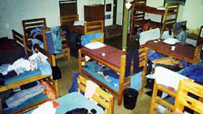 One of the dormitories inside the backpackers.