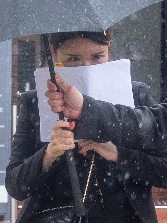 Brothel worker Aiping Xiao, 34, at Hornsby Local Court. Picture: James Gourley